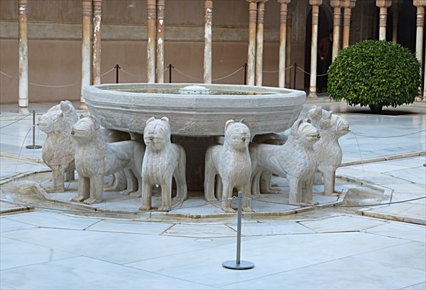 210-Львиныи дворик, дворец Львов, Альгамбра